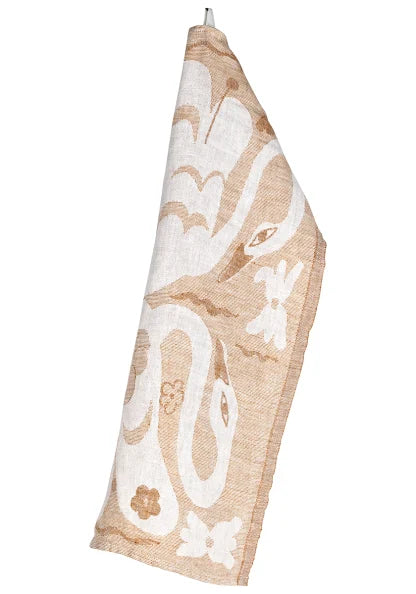 KAKSIN towel 46x70cm 8/white-cinnamon