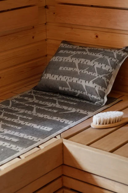 KOIVU big sauna pillow 46x32cm 29/white-black