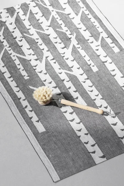 KOIVU towel 46x70cm 9/white-black