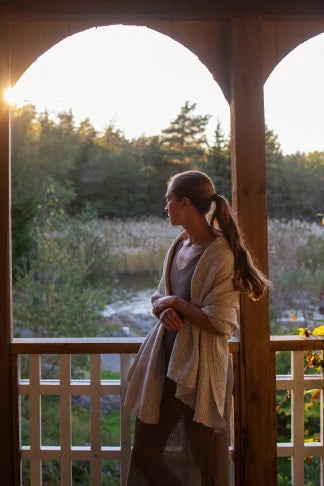 KUOHU towel 85x180cm 89/black-linen