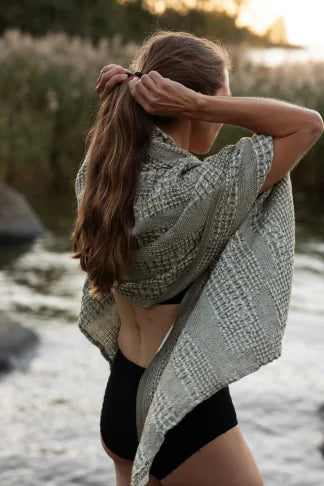 KUOHU towel 85x180cm 88/white-olive