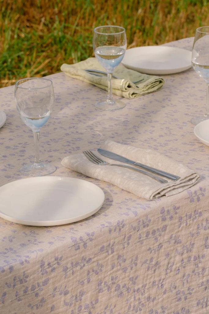 MEIRAMI tablecloth/blanket 145x260cm 7/gold-lavender
