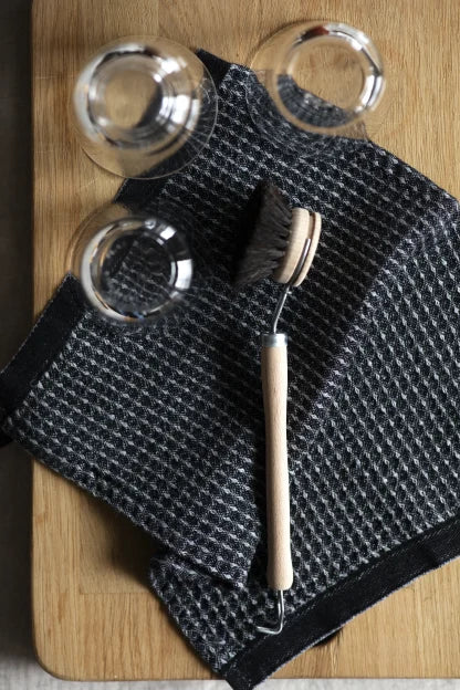MAIJA dishcloth (black-grey, 25 x 32 cm)