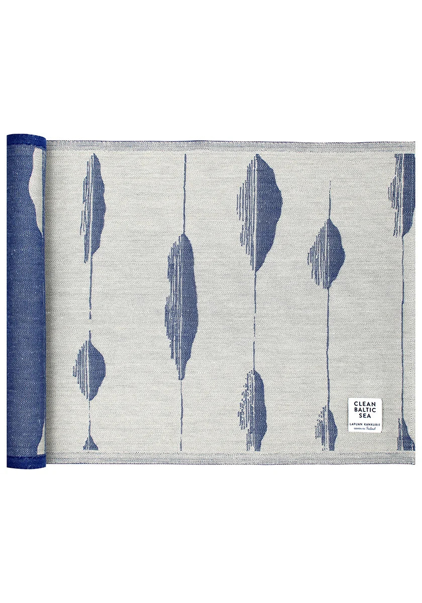 MERELLÄ sauna cover 46x150cm 5/linen-blue