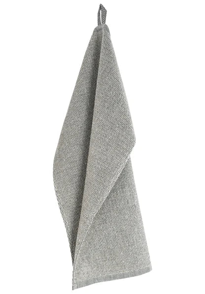 MERI handtowel 47x63cm 7/white-linen-black linen terry