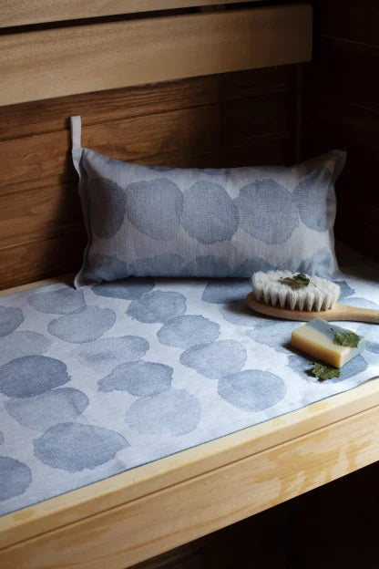SADE sauna cover 46x150cm 6/white-rainy blue