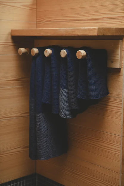 TERVA towel 48x70cm 24/black-blueberry