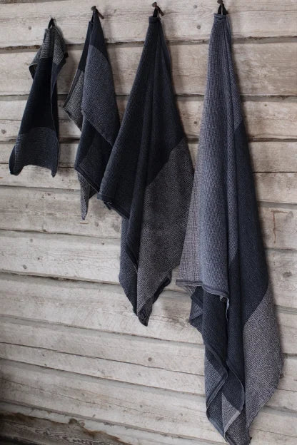 TERVA towel 48x70cm 48/black-graphite