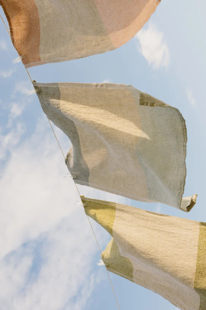 TERVA towel 48x70cm 82/multi-avocado-olive