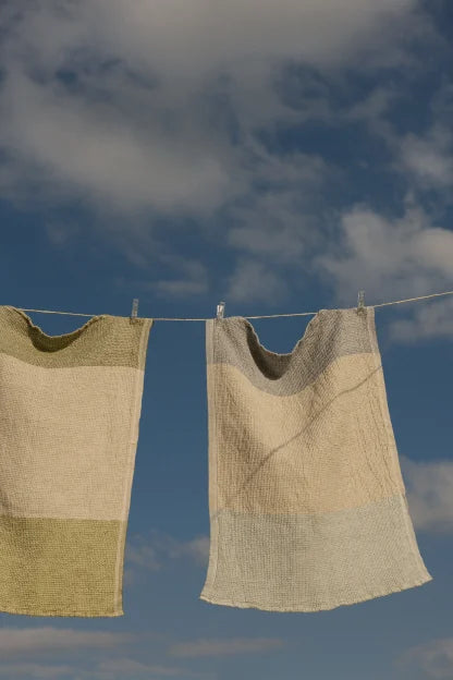 TERVA towel 48x70cm 82/multi-avocado-olive