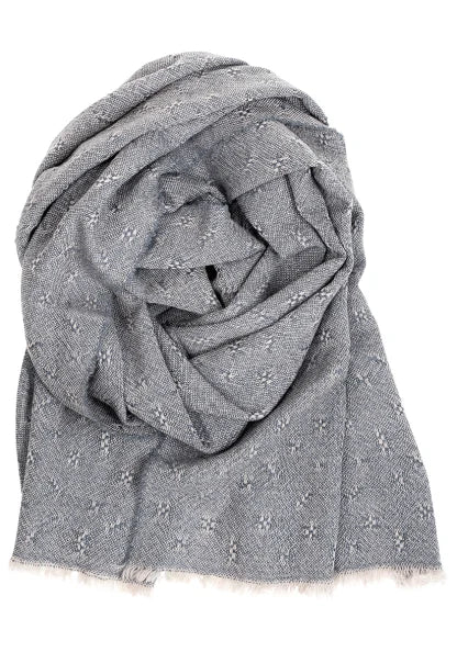 TUULA scarf 60x220cm +fr 9/dark grey