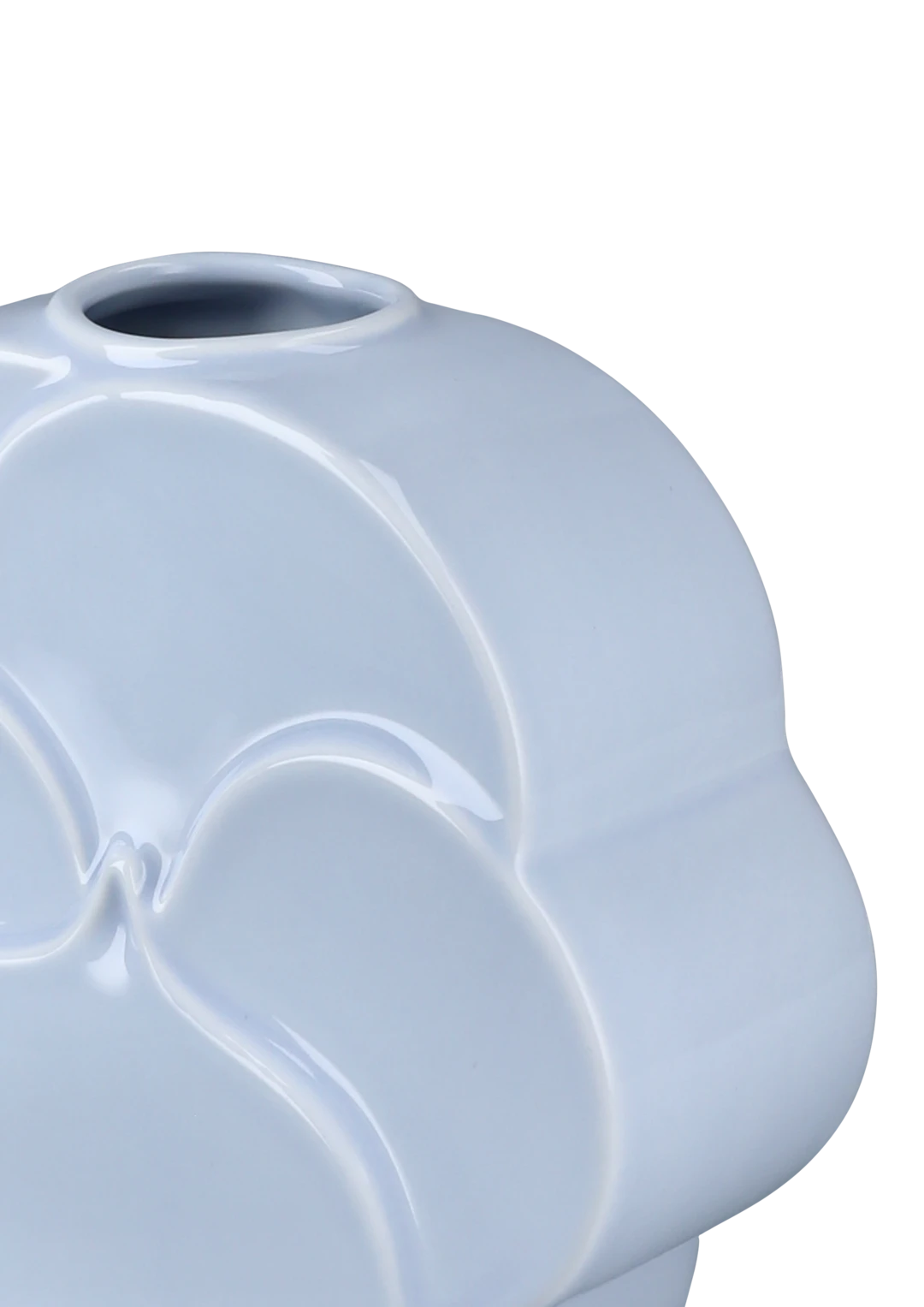 Flower Pansy Vase H17 cm Blue