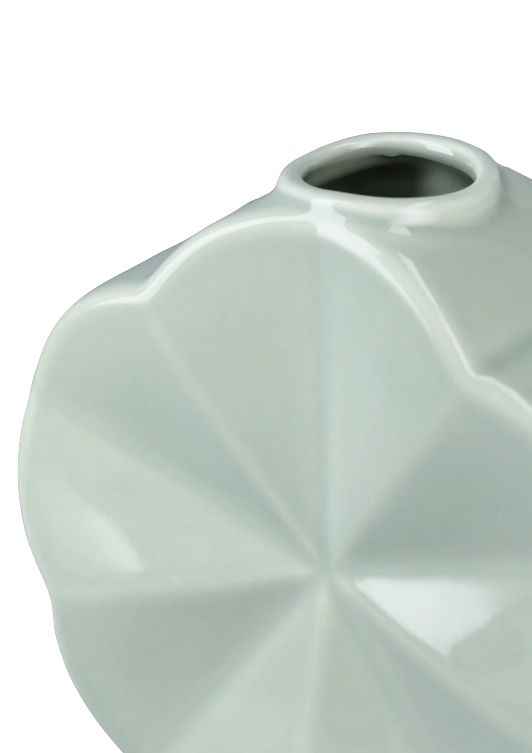 Flower Morning Glory Vase H14 cm Green