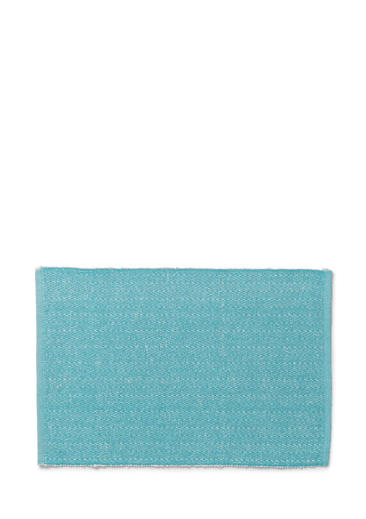 HERRINGBONE TEXTILES Place mat 43x30 cm Turquoise