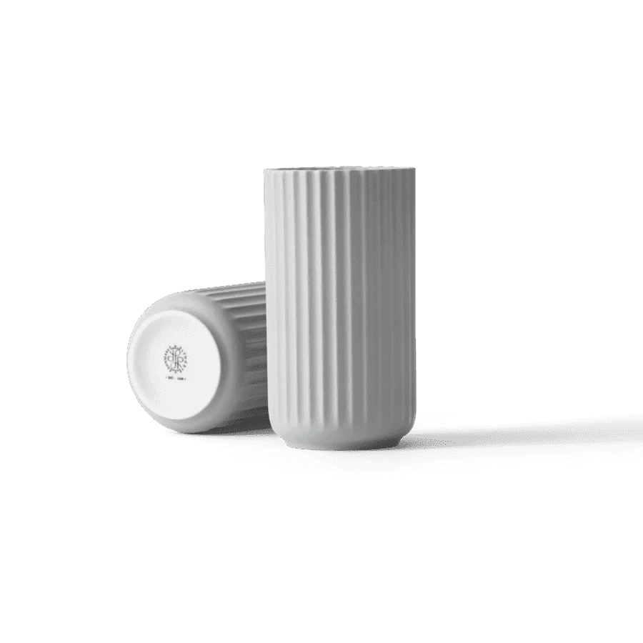 Vase H12.5 cm Matte Light Grey