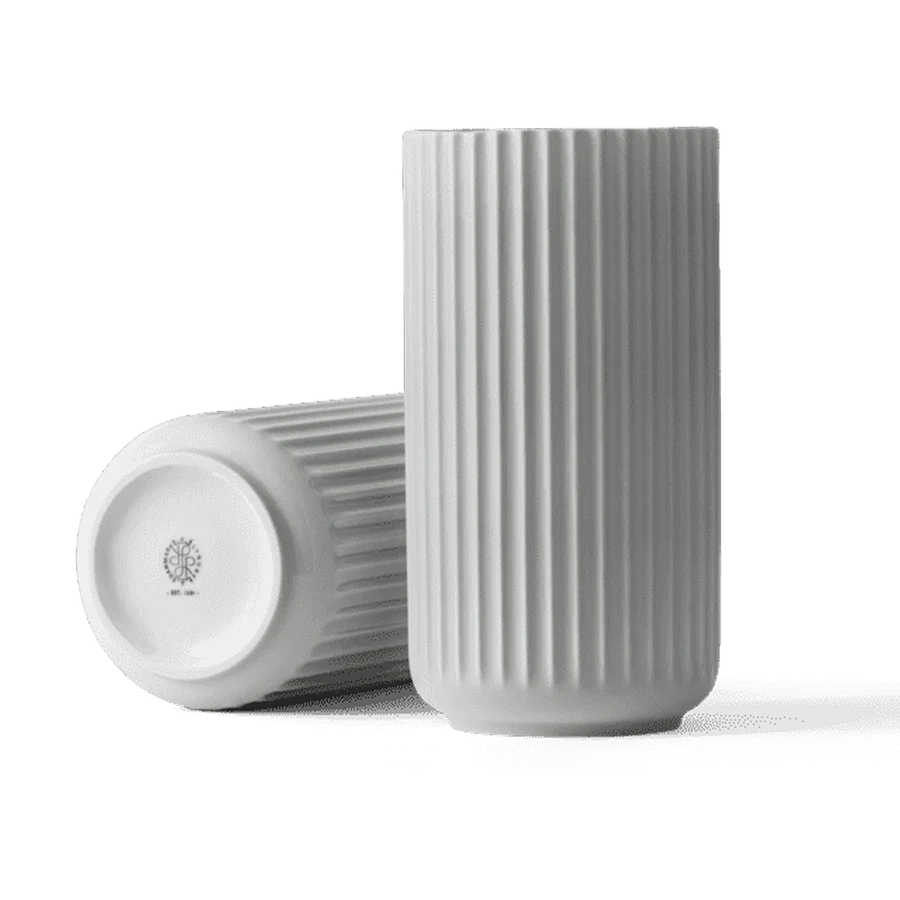 Vase H20 cmMatte Light Grey