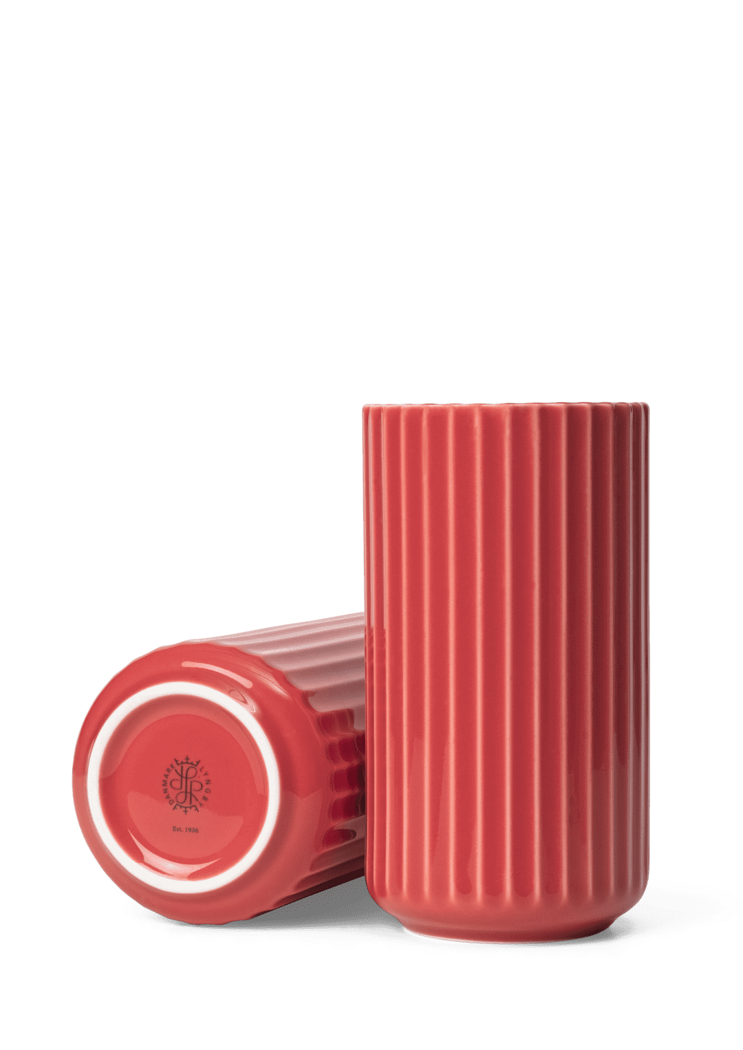 Vase H15.5 cm / 6.1" Red Porcelain