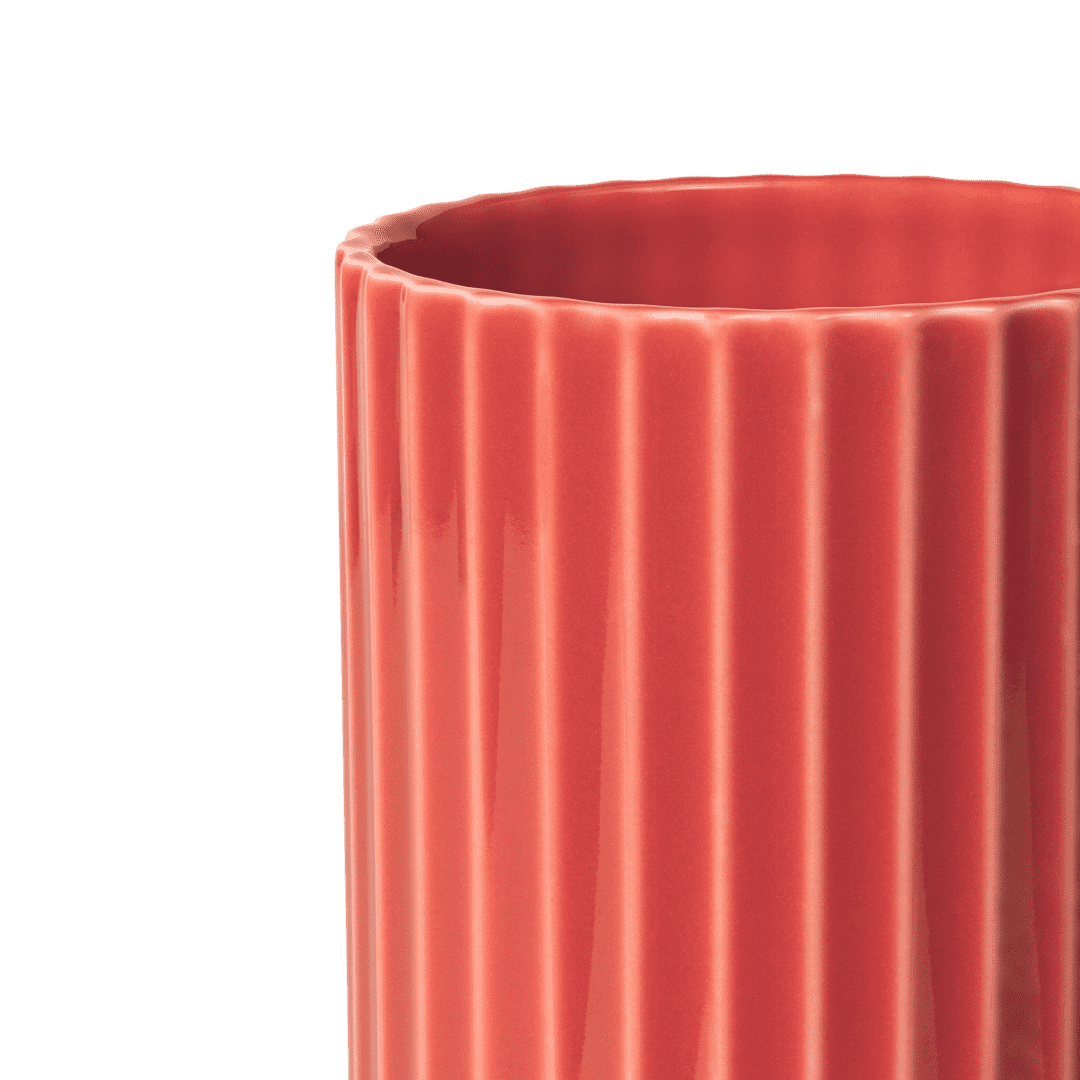 Vase H15.5 cm / 6.1" Red Porcelain