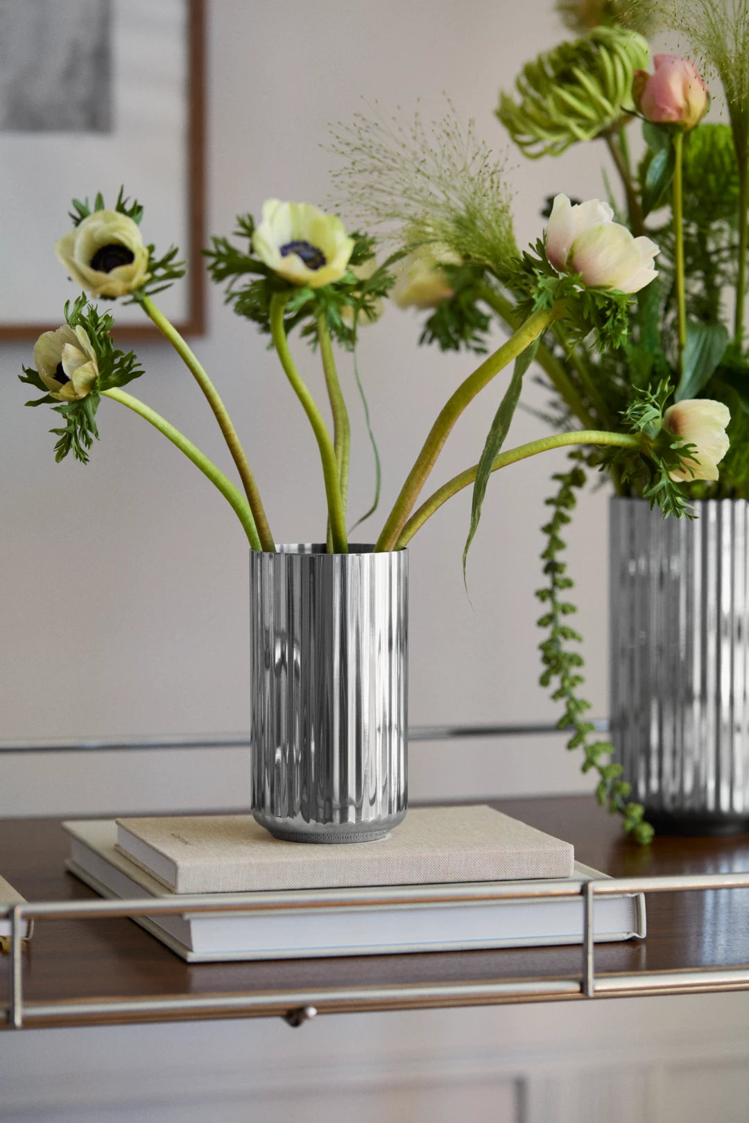 Lyngby Vase H20.5 cm / 8 in steel stainless steel