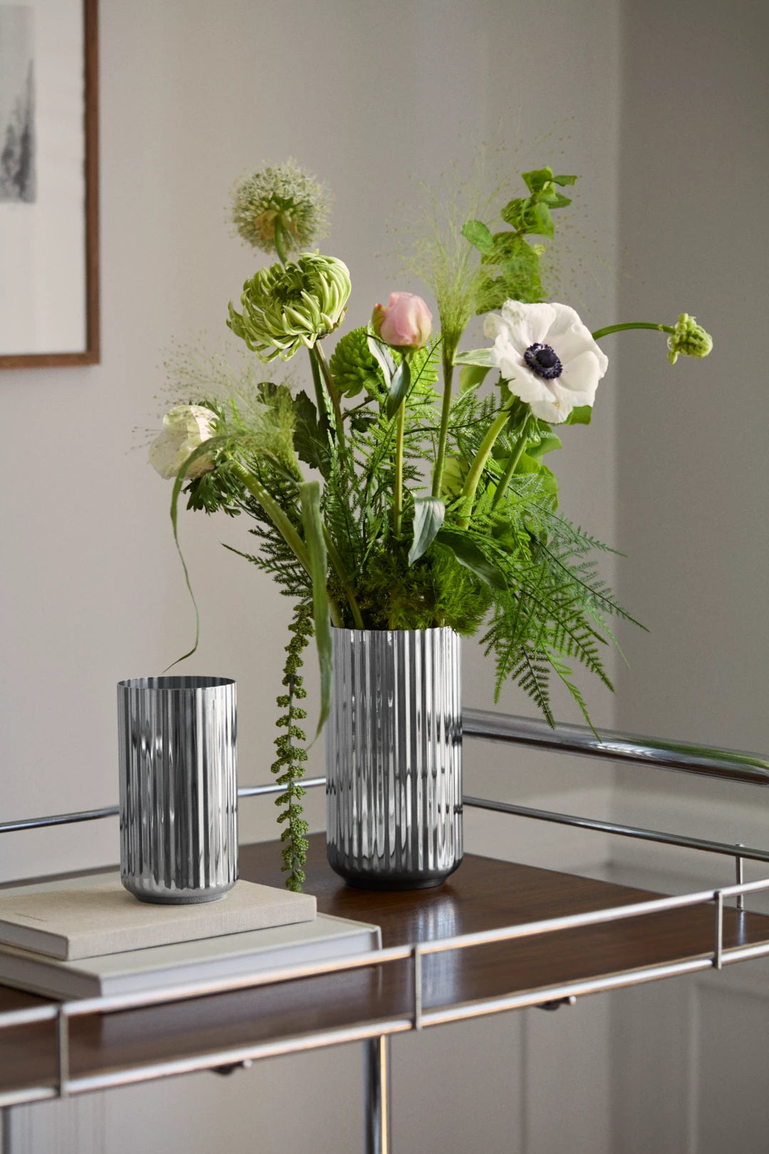 Lyngby Vase H20.5 cm / 8 in steel stainless steel