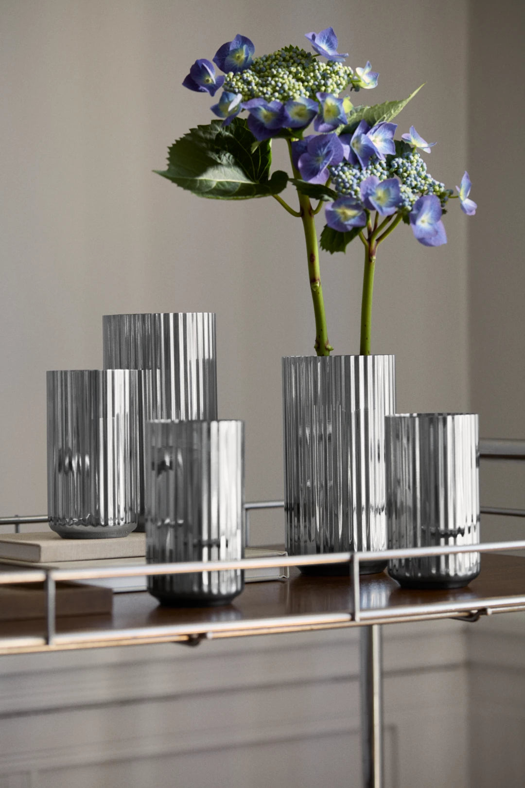 Lyngby Vase H20.5 cm / 8 in steel stainless steel