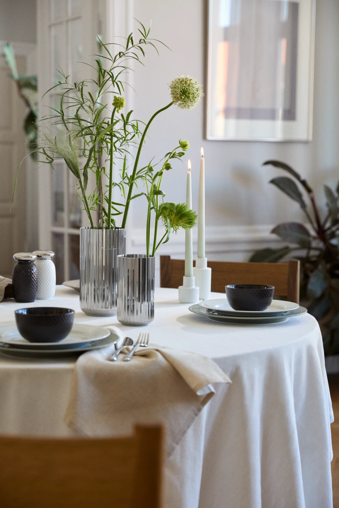 Lyngby Vase H15.5 cm / 6.1 in steel stainless steel