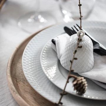 Lyngby Rhombe Decor Bell, White *