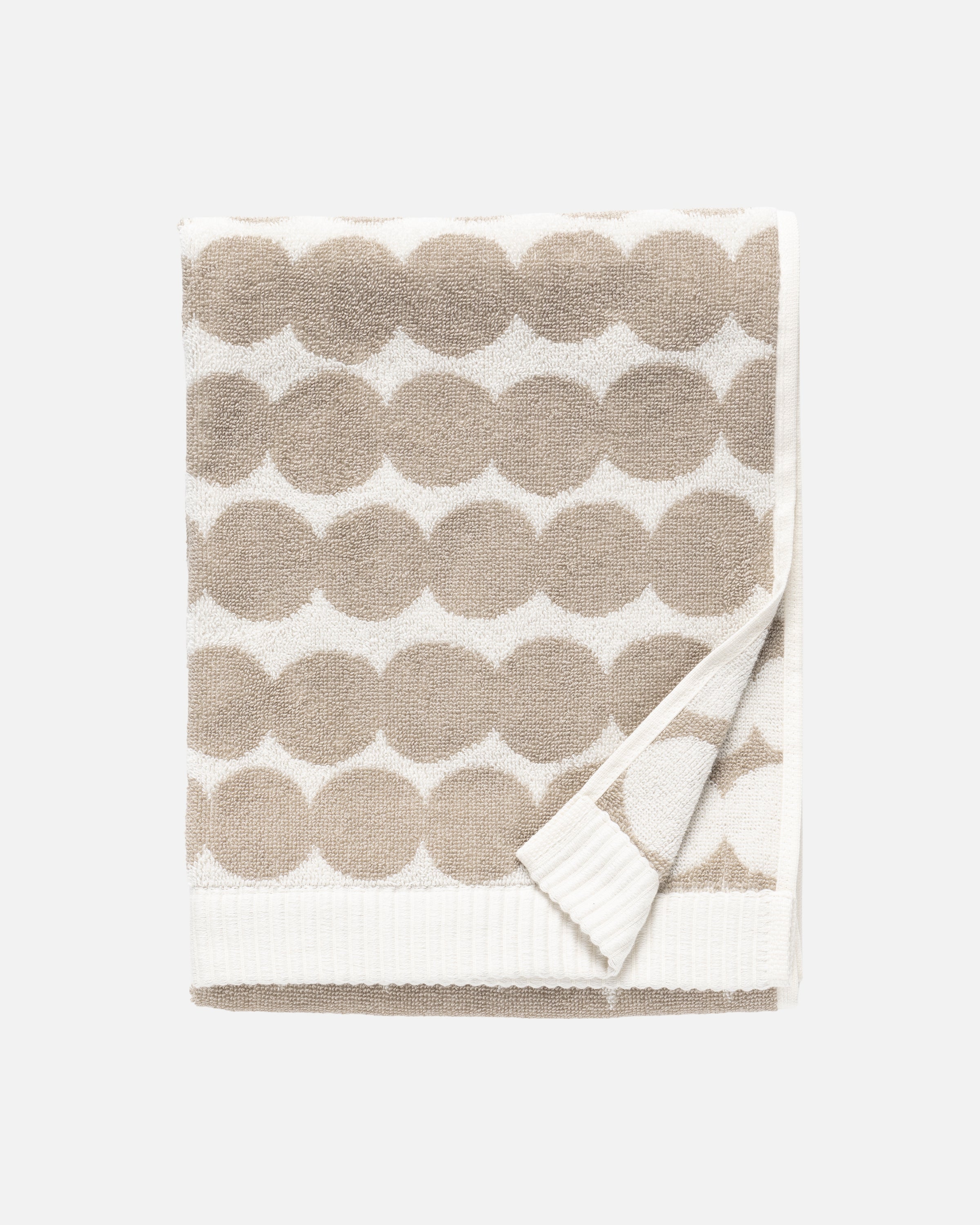Räsymatto hand towel 50x70 cm beige, white