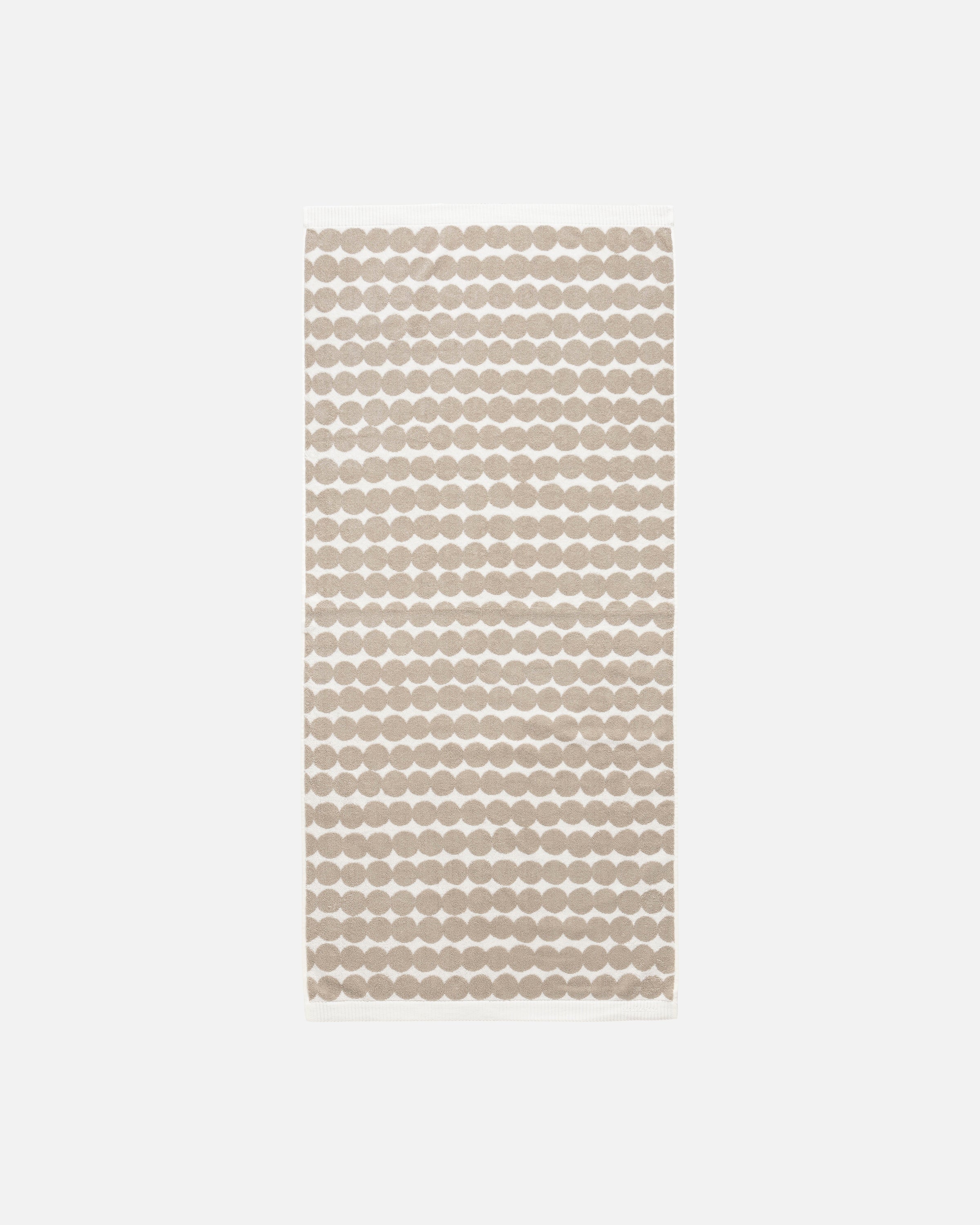 Räsymatto bath towel 70x150 cm beige, white