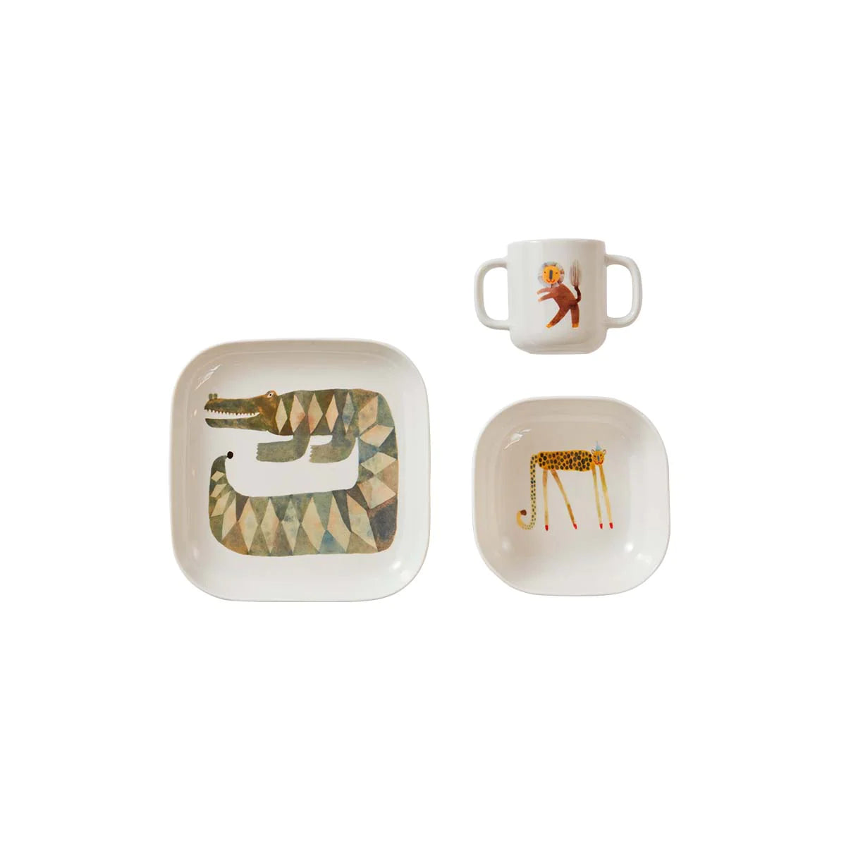 Moira Tableware Set Crocodile Gustav - Offwhite