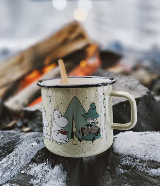 Enamel mug 8dl Moomin Campers