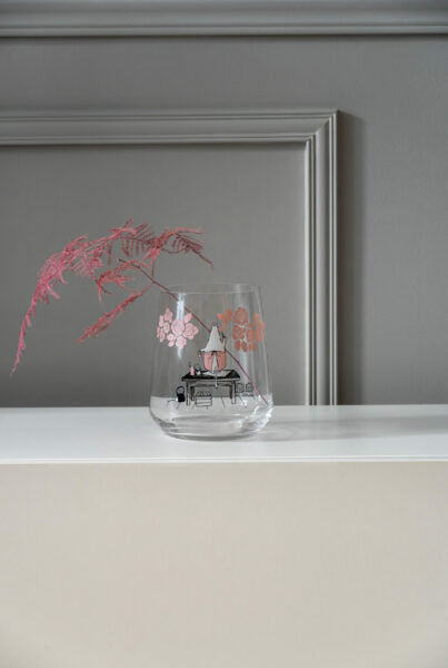 Moomin lantern/vase Roses 17,5cm