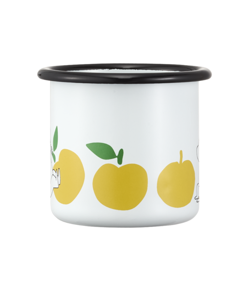 Moomin enamel mug Joyful  Apples 2.5dl