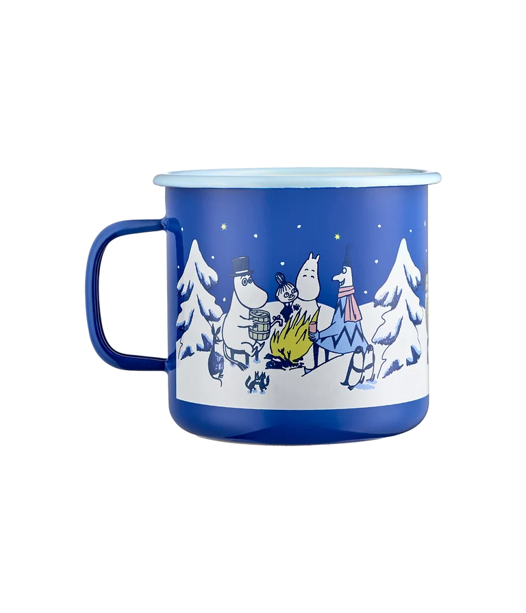 Moomin enamel mug 8 dl Starry Night