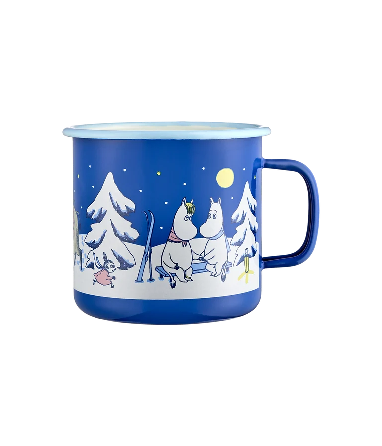 Moomin enamel mug 8 dl Starry Night