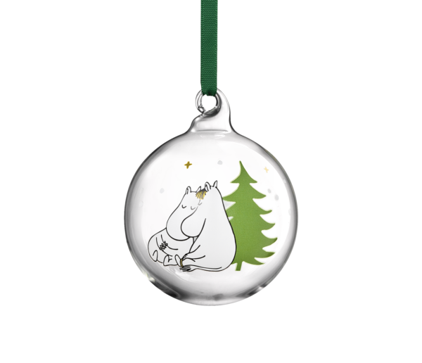 Moomin glass bauble Spruce  7cm