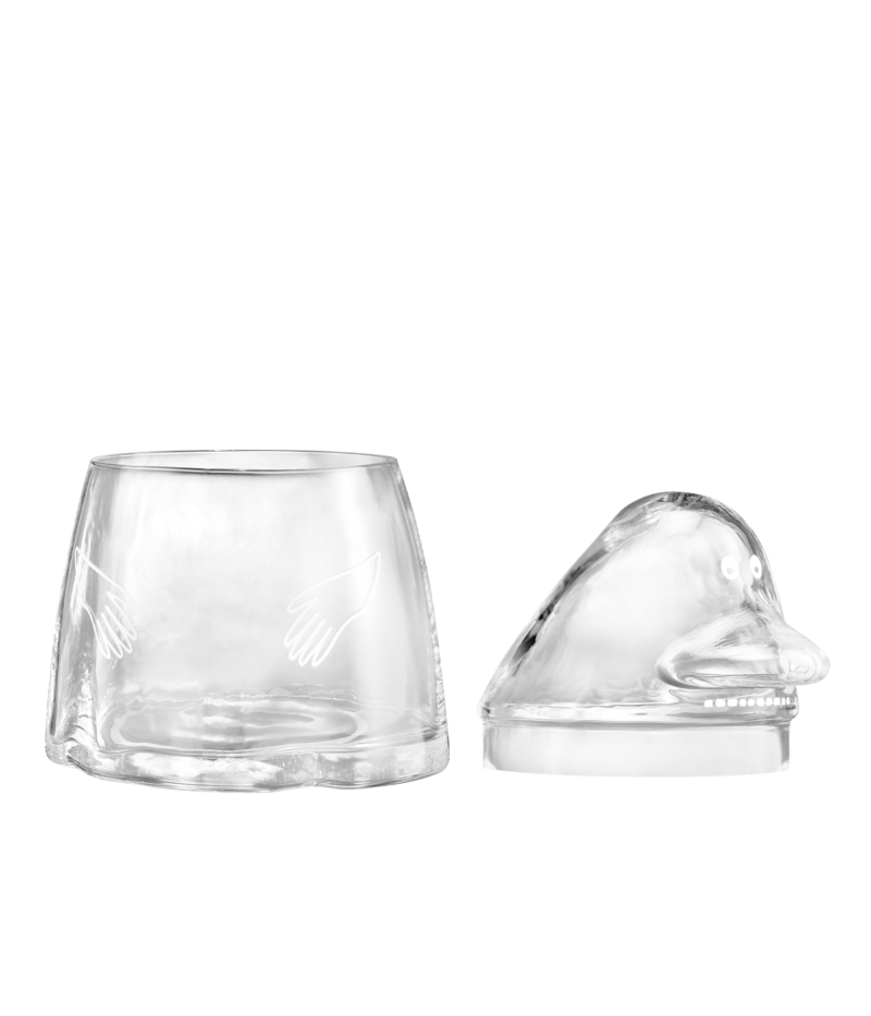 Moomin glass jar Groke 18,5 cm