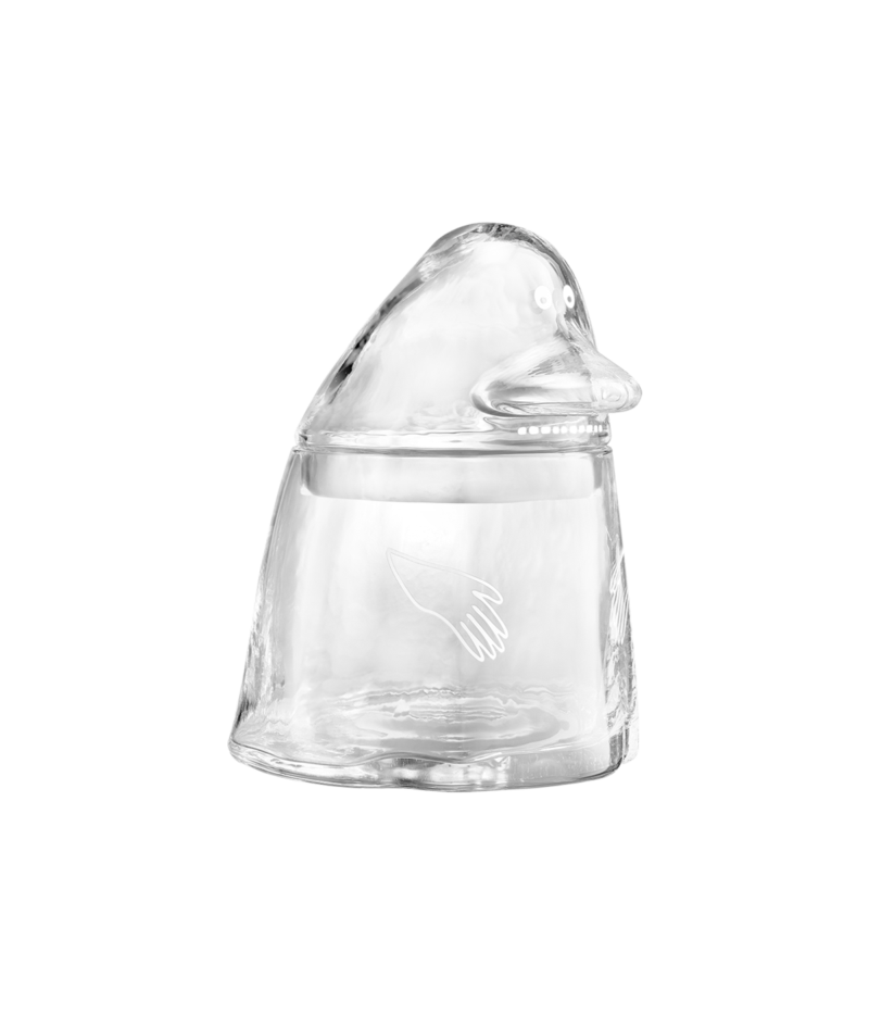 Moomin glass jar Groke 18,5 cm