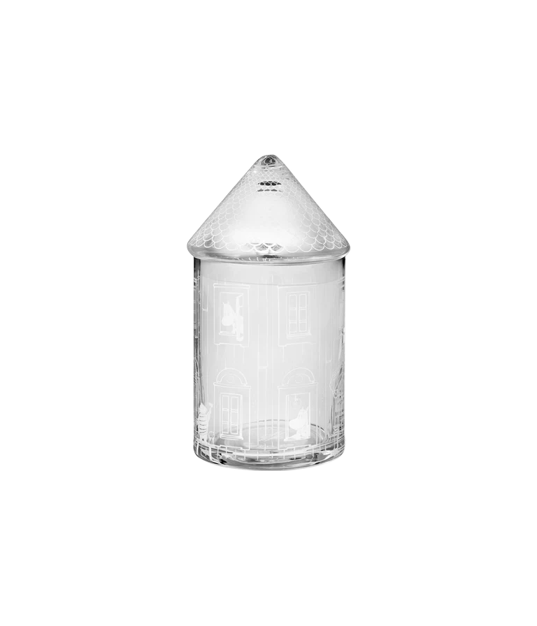 Moomin glass jar Moominhouse 18,5cm