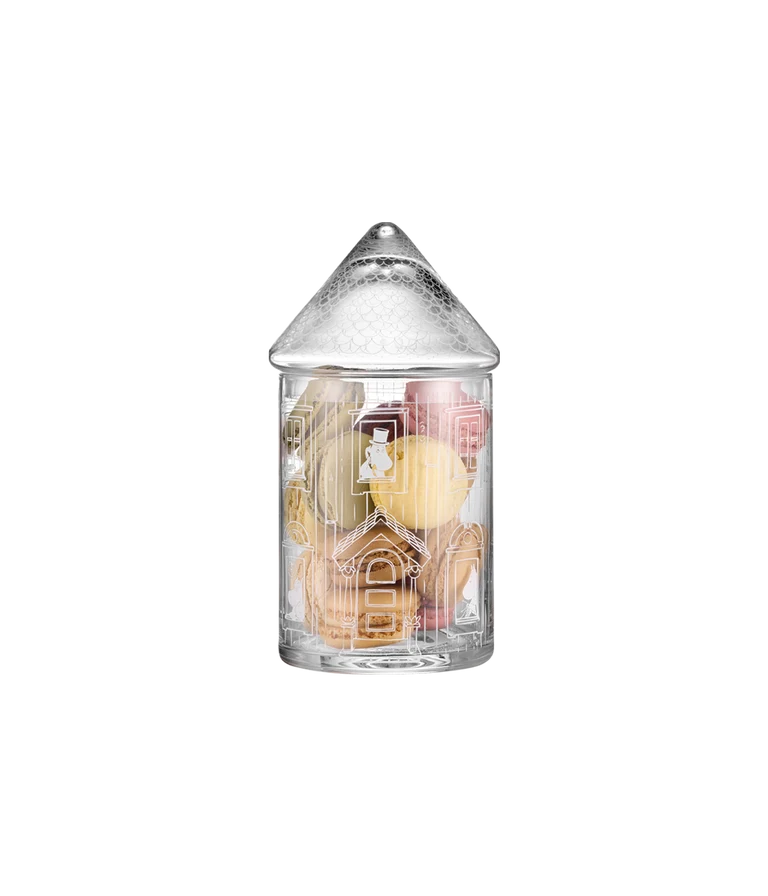 Moomin glass jar Moominhouse 18,5cm