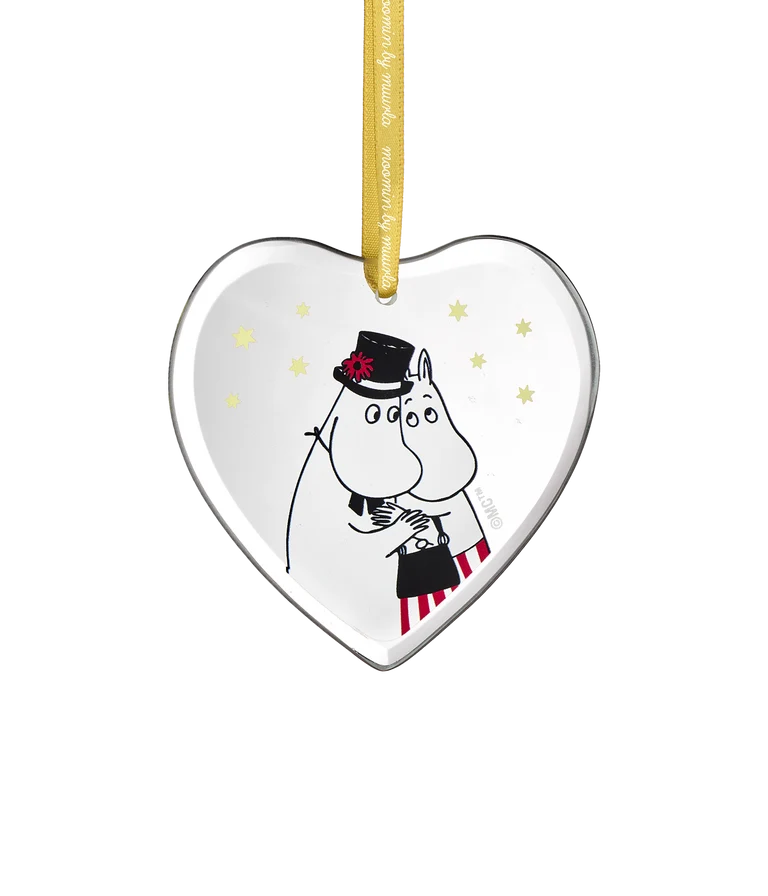 Moomin glass ornament Moominmamma and Moominpappa