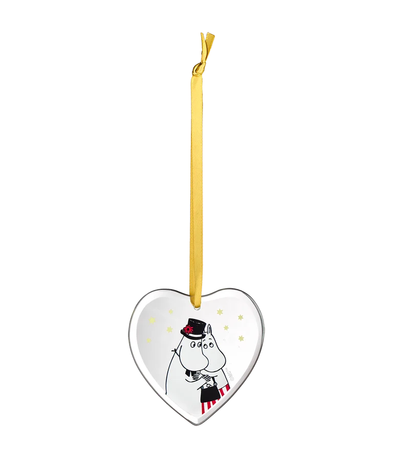 Moomin glass ornament Moominmamma and Moominpappa