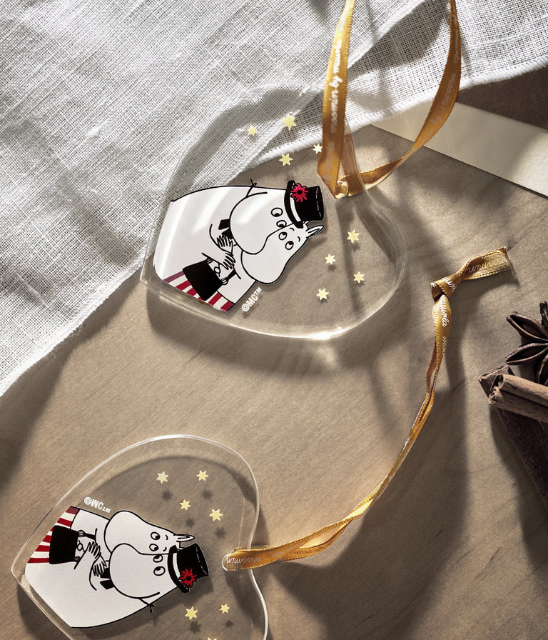 Moomin glass ornament Moominmamma and Moominpappa