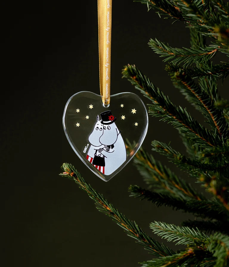 Moomin glass ornament Moominmamma and Moominpappa
