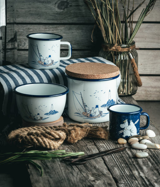 Enamel mug 2,5dl Moomin Sailors