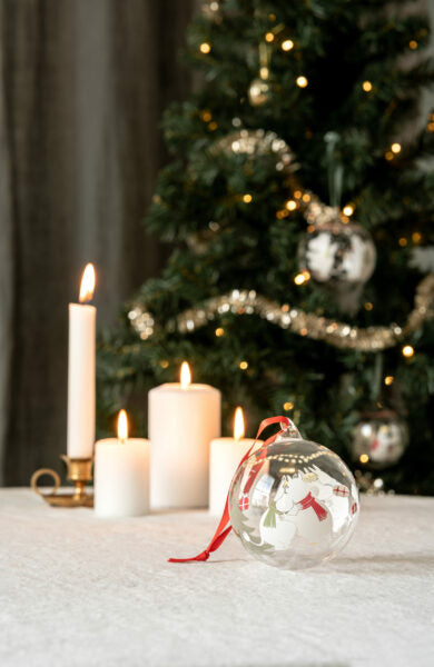 Moomin Christmas ball Happy  Holidays 9cm