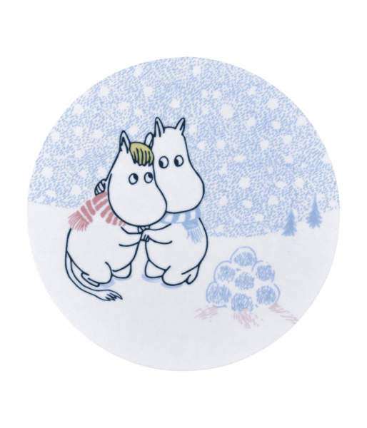 Moomin coaster Let it Snow  Ø10cm