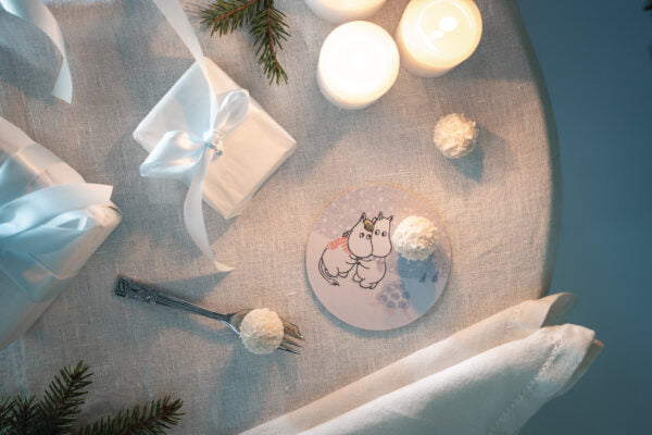 Moomin coaster Let it Snow  Ø10cm