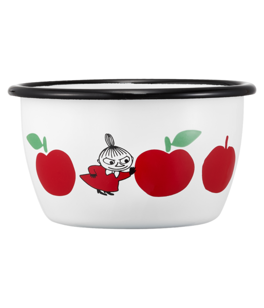 Moomin enamel bowl Joyful  Apples 3dl