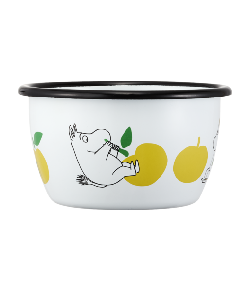 Moomin enamel bowl Joyful  Apples 3dl #2